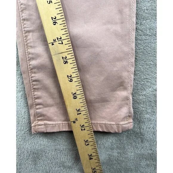 Adriano Goldschmied Mens Jamison Skinny Chino Pants Light Mauve Pink Size 29